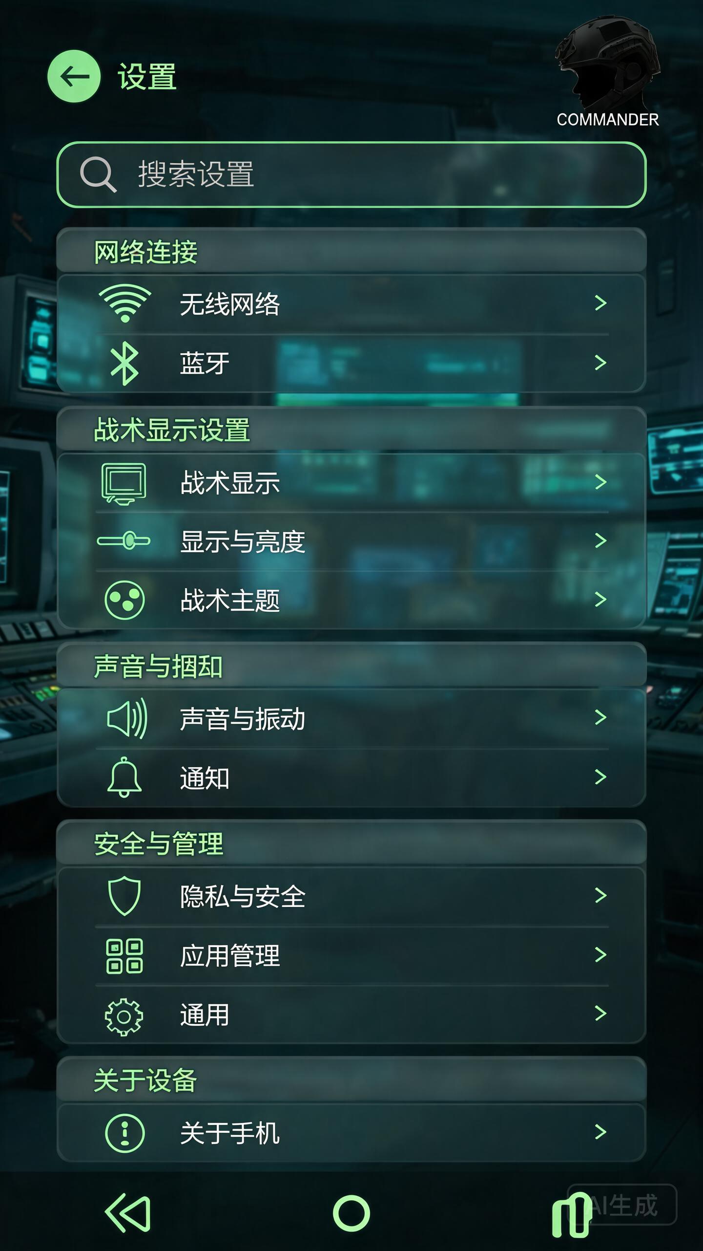 设置界面